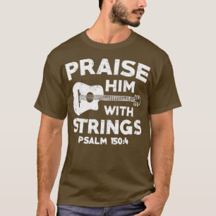 Camiseta Igreja Cristã de Violão Bass Jesus Rock Gif
