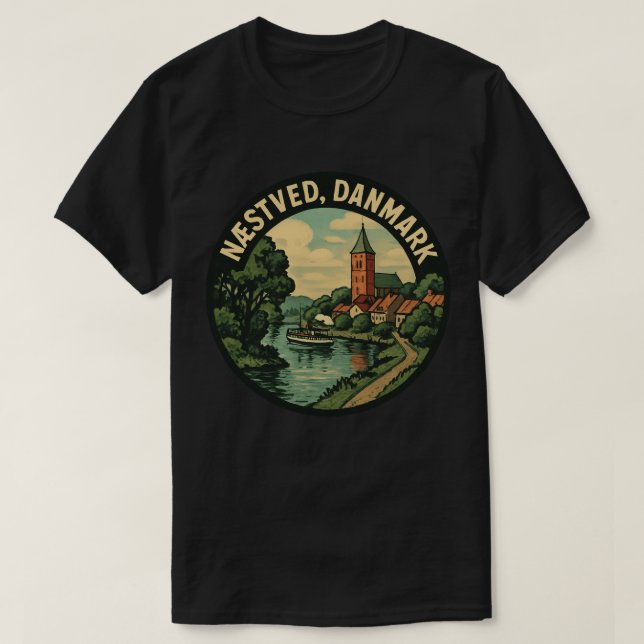 Camiseta Igreja de Næstved Dinamarca (Frente do Design)