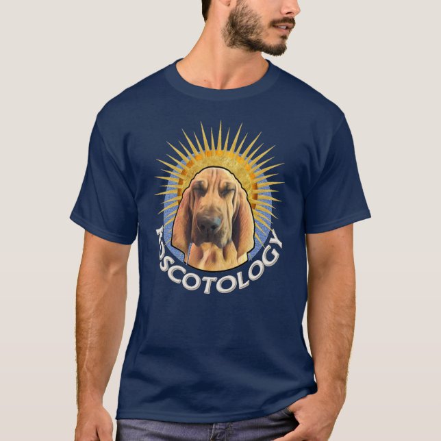 Camiseta Igreja de Roscotology (logotipo Spiky do círculo) (Frente)
