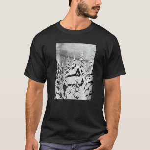 Camiseta Igreja de Stave na Neve Theodor Kittelsen