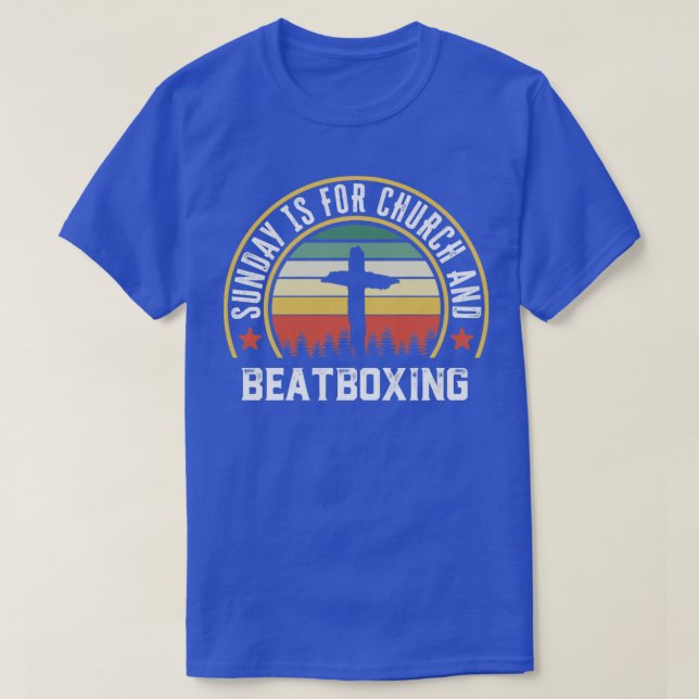Camiseta Igreja e Beatboxing Engraçados, Presente Cristão F (Frente do Design)
