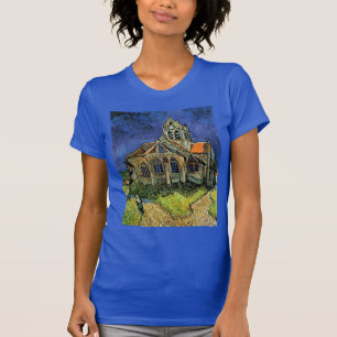 Camiseta Igreja em Auvers-sur-Oise por Vincent van Gogh
