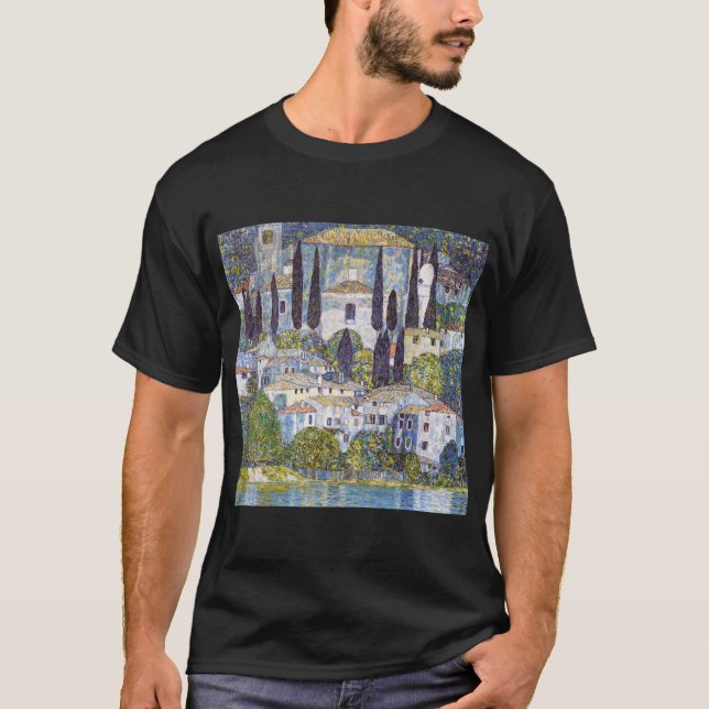 Camiseta Igreja em Cassone, Gustav Klimt (Frente)