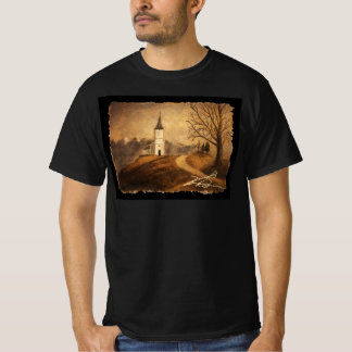 Camiseta Igreja no tee do morro - A arte de um homem velho
