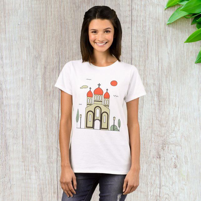 Camiseta Igreja Ortodoxa Russa Minimalista (Criador carregado)