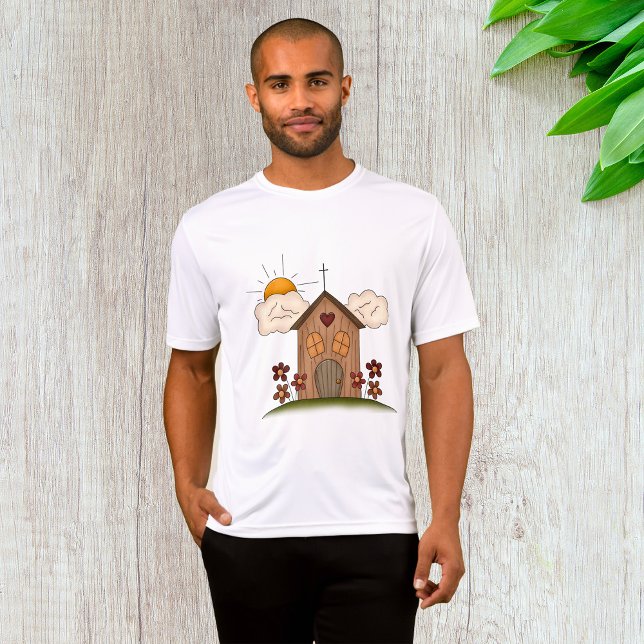 Camiseta Igreja Sunny com Flores Rústicas (Criador carregado)