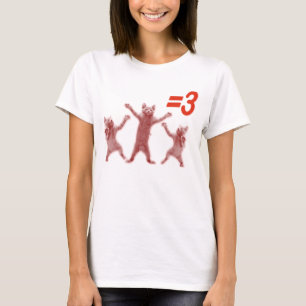 Camiseta iguais de dança 3 dos gatos