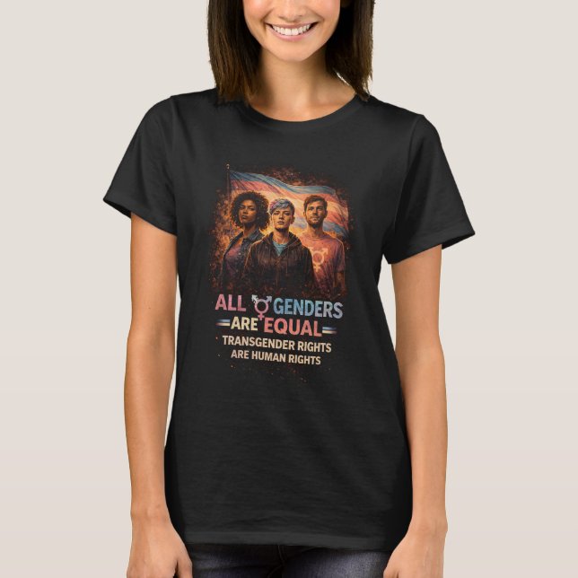 Camiseta Iguais Sob Todas as Bandeiras (Frente)
