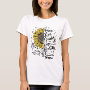 Camiseta Igualdade Ama Diversidade de Esperanças Kamala Har