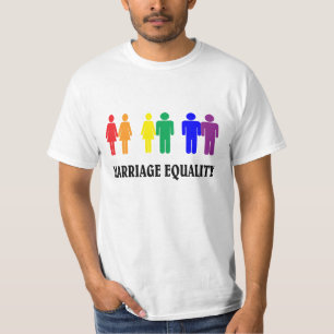 Camiseta Igualdade de casamentos. LGBT.