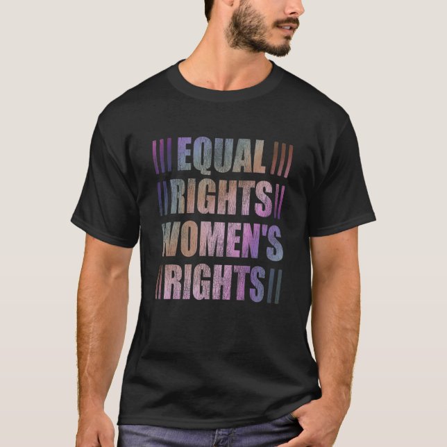 Camiseta Igualdade de Direitos da Mulher Igualdade Feminist (Frente)