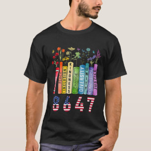 Camiseta Igualdade de Direitos Livro Flor Anti-Trump Femini