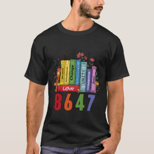 Camiseta Igualdade de Direitos Livro Flor Anti-Trump Femini