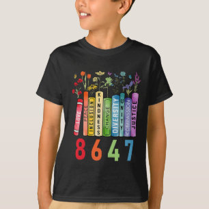 Camiseta Igualdade de Direitos Livro Flor Anti-Trump Femini