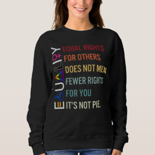 Camiseta igualdade de direitos para outros não significa me