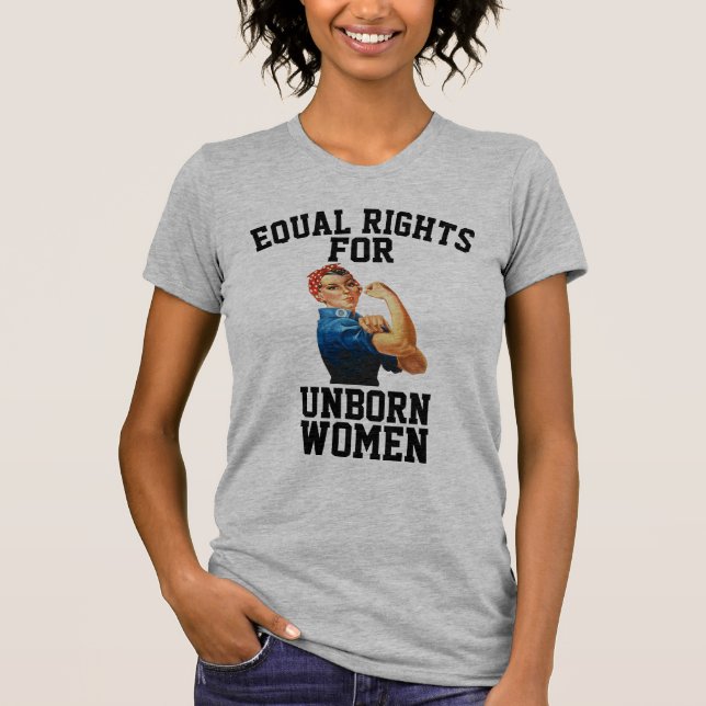 CAMISETA IGUALDADE DE DIREITOS PRÓ-VIDA DAS MULHERES (Frente)