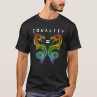 Igualdade Dragão Legal Tatuagem Arco-Íris Gay Lg L