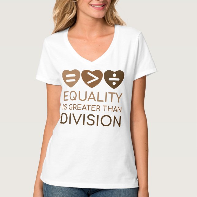 Camiseta Igualdade É Maior Que Divisão (Frente)