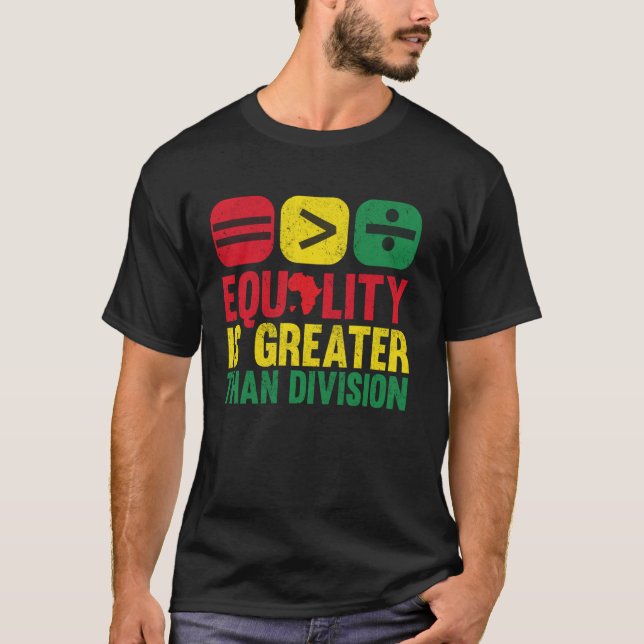 Camiseta Igualdade é Maior que Divisão (Frente)