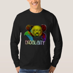 Camiseta Igualdade Ekoality Cute Koala Rainbow Lgbt Pride F