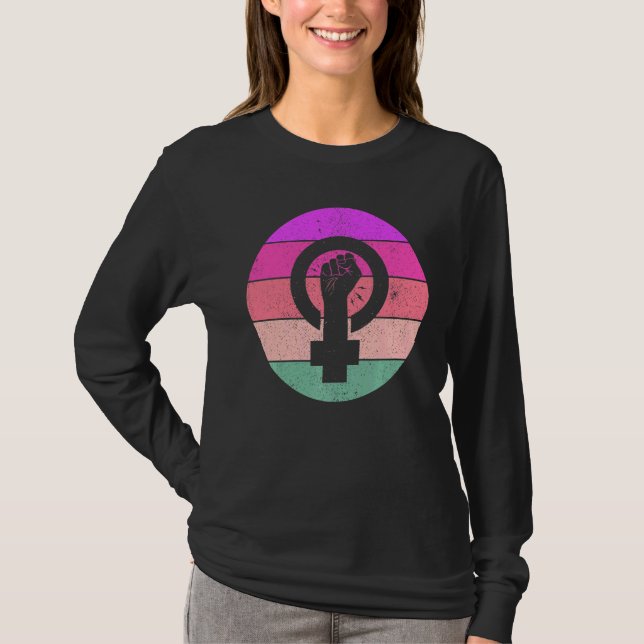 Camiseta Igualdade Feminina Símbolo Feminista Empoderamento (Frente)