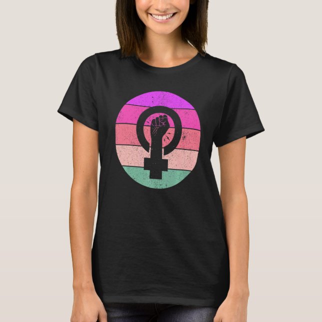 Camiseta Igualdade Feminina Símbolo Feminista Empoderamento (Frente)