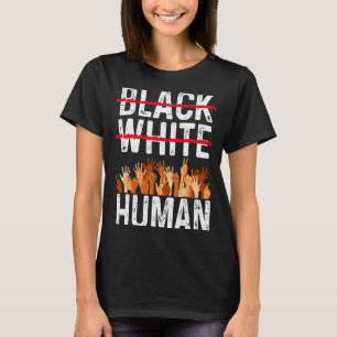 Camiseta Igualdade Humana Preto Branco Appare Mês da Histór