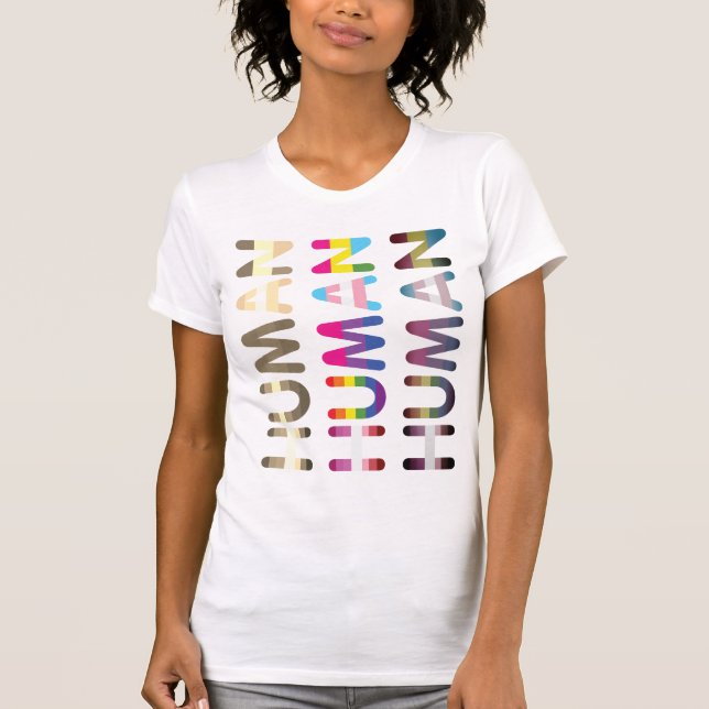 Camiseta Igualdade Humana Tolerância Humanidade (Frente)