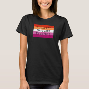 Camiseta Igualdade Inclui Todos Os Sinalizadores Do Orgulho
