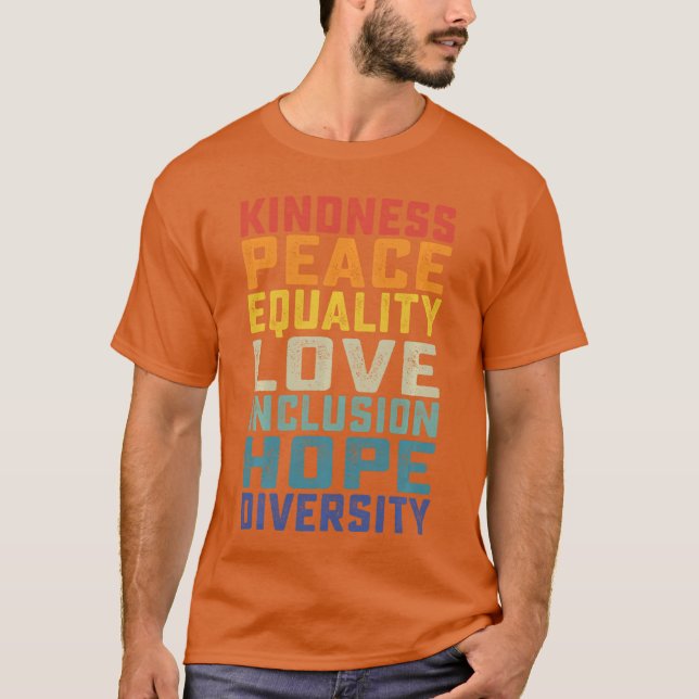 Camiseta Igualdade Inclusão Diversidade Direitos Humanos Ma (Frente)