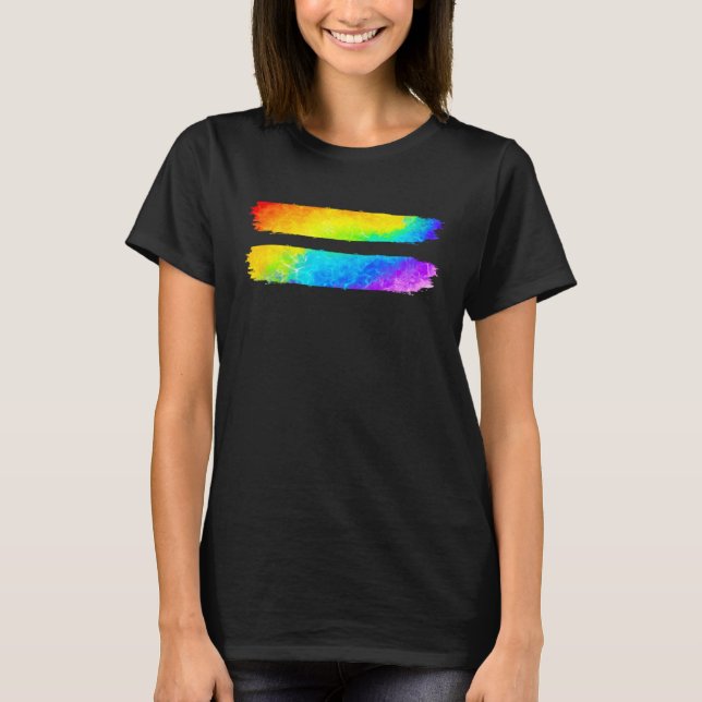 Camiseta Igualdade LGBT Orgulho LGBT Mês Gay LG Lésbica (Frente)