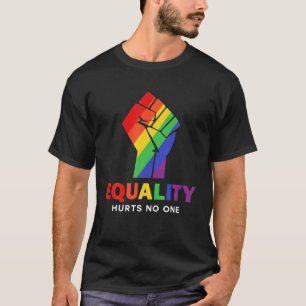 Camiseta Igualdade não prejudica ninguém LGBT Arco-Íris ten