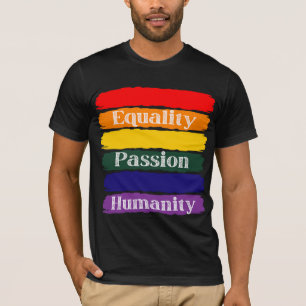 Camiseta Igualdade, paixão, humanidade