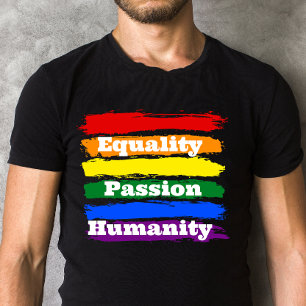 Camiseta Igualdade, paixão, humanidade