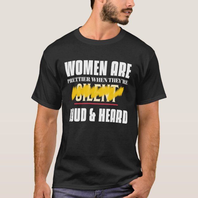 Camiseta Igualdade Para Mulheres e Meninas Lindo Dizendo (Frente)
