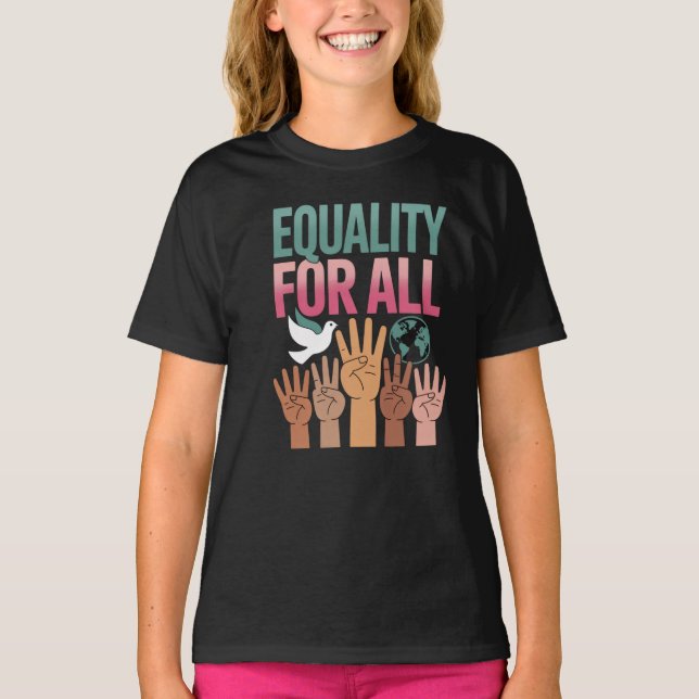 Camiseta Igualdade Para Todos – Dia dos Direitos Humanos 20 (Frente)