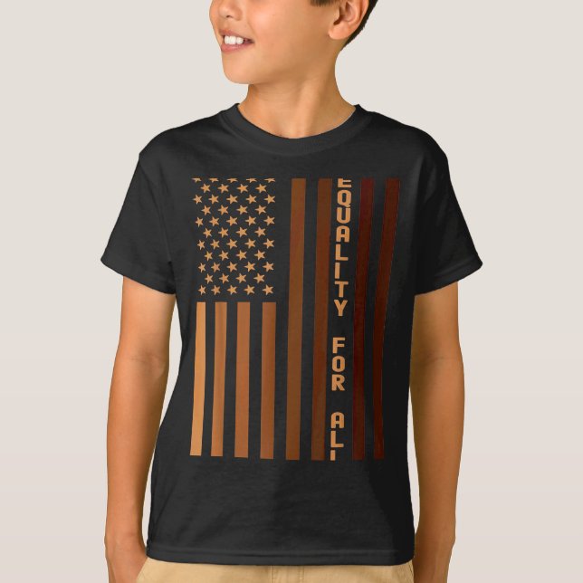 Camiseta Igualdade Para Todos Mês da História Negra Mulhere (Frente)