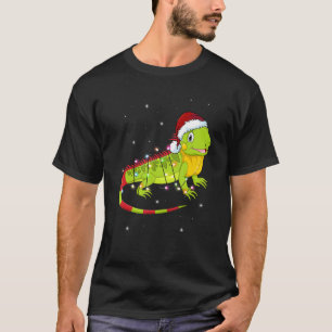 Camiseta Iguana Christmas Light Sweet Animal Xmas