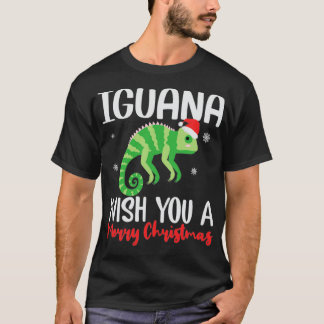Camiseta Iguana Deseje A Você Um Feliz Natal Engraçado
