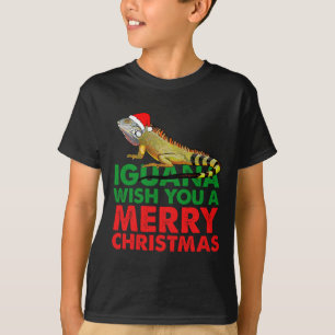 Camiseta Iguana Deseje A Você Um Feliz Natal Iguana