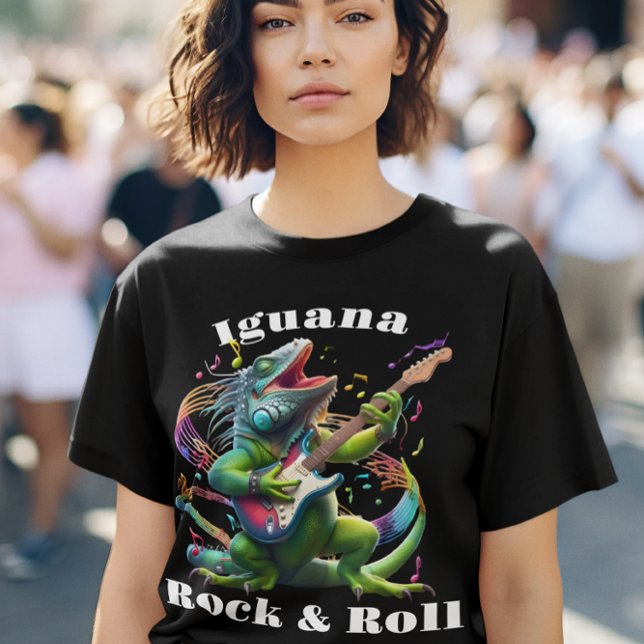 Camiseta Iguana Dweller Rock & Roll (Criador carregado)