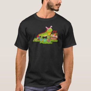 Camiseta Iguana Easter Egg Hunting Bunny Iguana Páscoa Sund