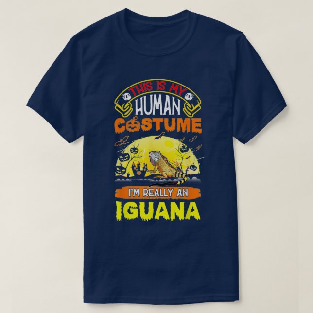 Camiseta Iguana Halloween Figurume Gift (Frente do Design)