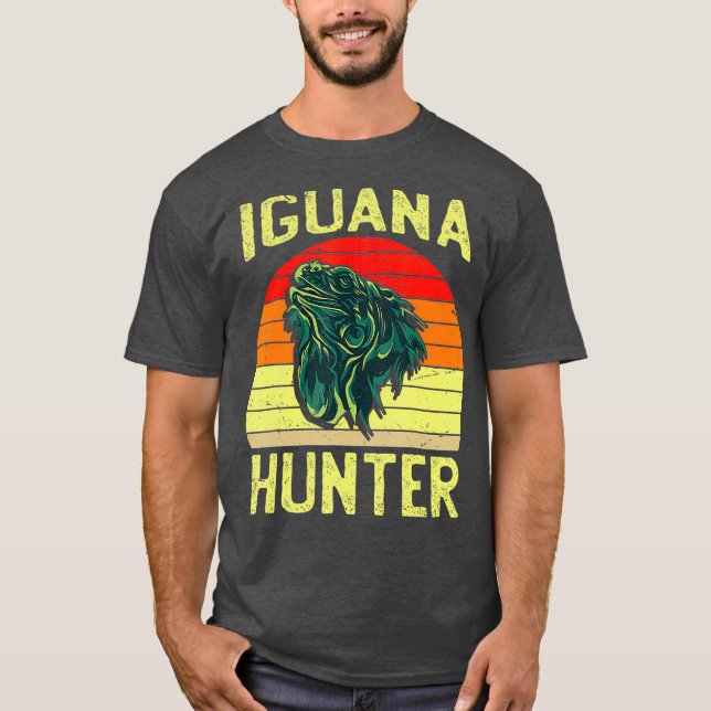 Camiseta Iguana hunter para rapazes Iguanas Iguana Lizard h (Frente)
