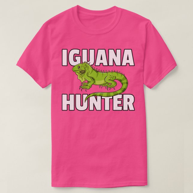 Camiseta Iguana Hunter Reptile Lizard Hunting (Frente do Design)