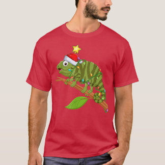 Camiseta Iguana Lighting Xmas Tree Matching Iguana Christma