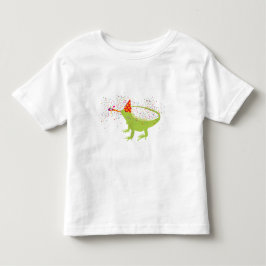 Camiseta Iguana Lizard Partilhando Animais Tendo uma Festa