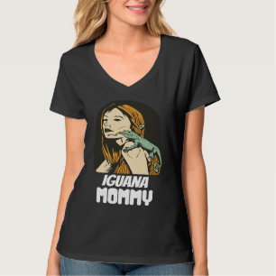 Camiseta Iguana Mamãe Iguana Mãe Lagarto Iguana Réptil Pet