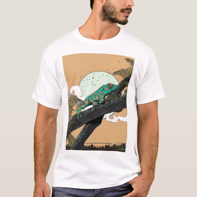 Camiseta Iguana na Selva (Frente)