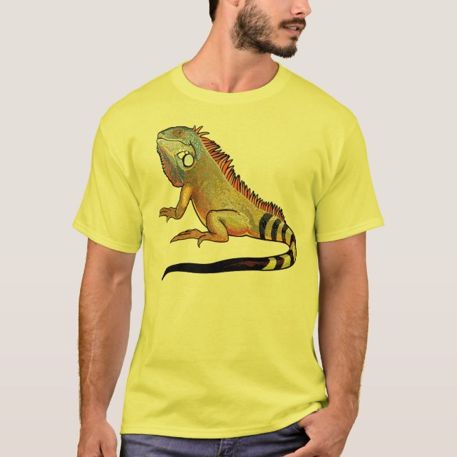 Camiseta iguana verde (Frente)